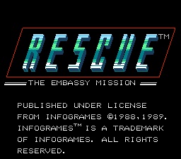 Le Blog de Matt - Retrogaming : Rescue: The Embassy Mission (Nes)